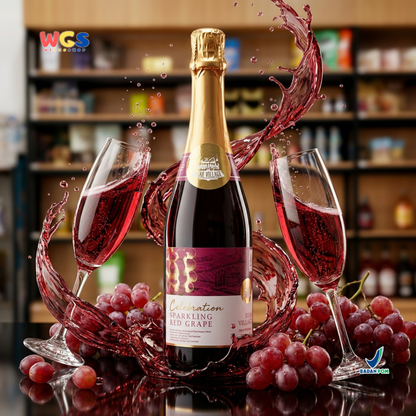 Star Village Celebration Sparkling Red Grape 750ml - Minuman Sparkling Anggur Merah