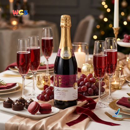Star Village Celebration Sparkling Red Grape 750ml - Minuman Sparkling Anggur Merah