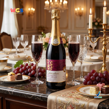 Star Village Celebration Sparkling Red Grape 750ml - Minuman Sparkling Anggur Merah