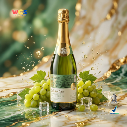 Star Village Celebration Sparkling White Grape 750ml - Jus Anggur Putih Soda Premium untuk Pesta