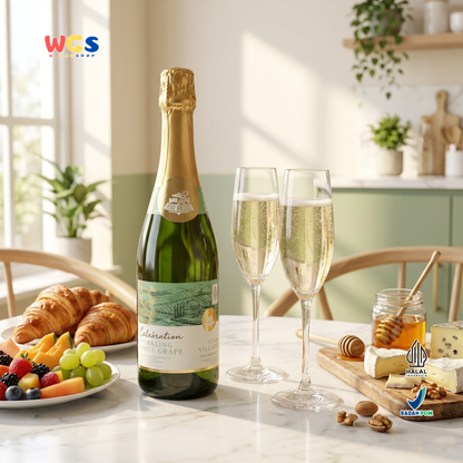 Star Village Celebration Sparkling White Grape 750ml - Jus Anggur Putih Soda Premium untuk Pesta