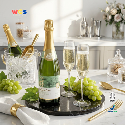 Star Village Celebration Sparkling White Grape 750ml - Jus Anggur Putih Soda Premium untuk Pesta