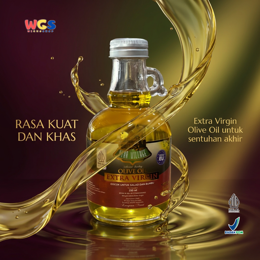 Star Village Extra Virgin Olive Oil 250ml - Minyak Zaitun EVOO Strong Taste untuk Salad Dressing Marinasi Pasta Roti