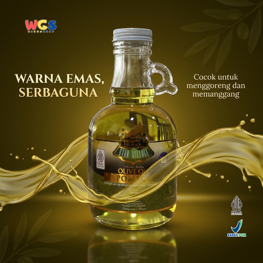 Star Village Olive Oil Pomace 500ml - Minyak Zaitun untuk Menggoreng Menumis Memanggang Baking Cooking Oil