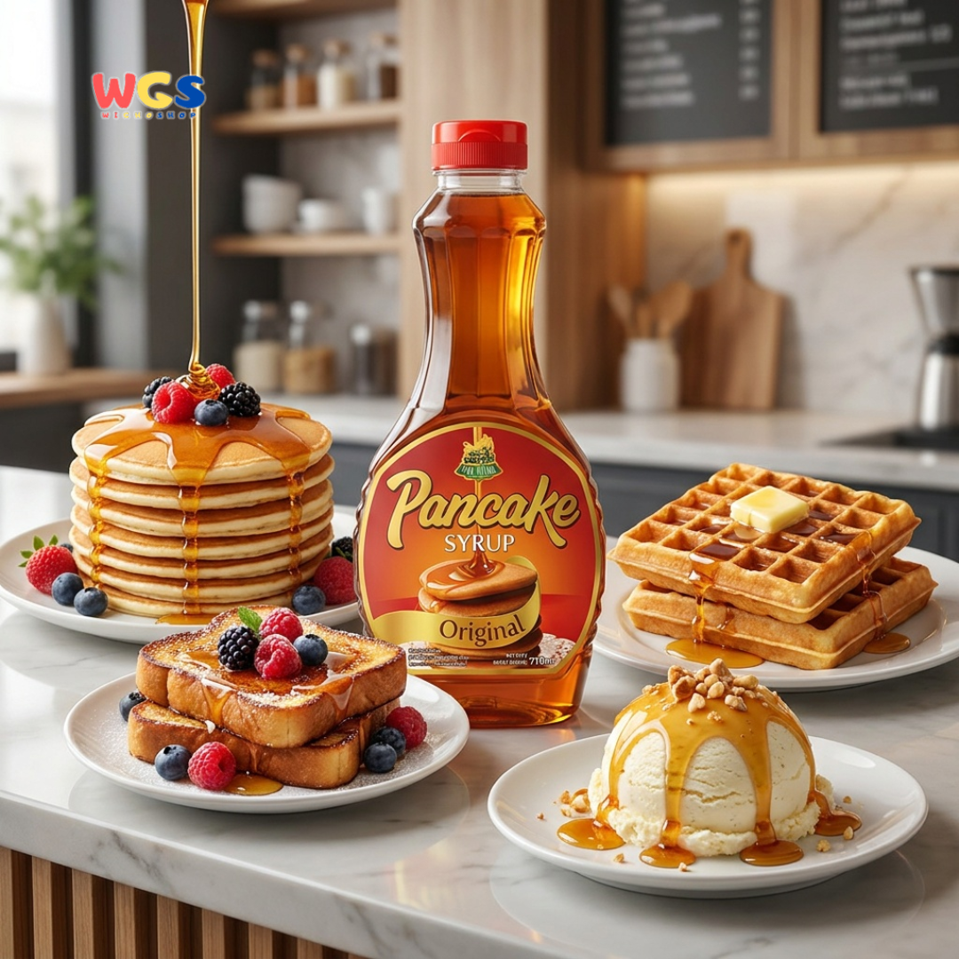 Star Village Pancake Syrup Original 710ml - Sirup Pancake Topping Waffle Roti Ice Cream Dessert Sarapan