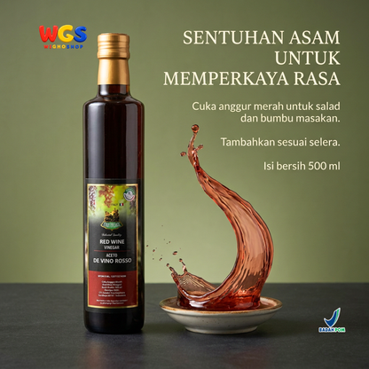 Star Village Red Wine Vinegar 500ml - Cuka Anggur Merah Italia untuk Salad Dressing & Marinasi
