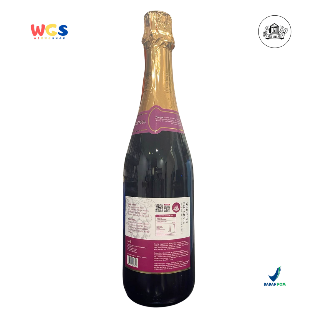Star Village Sparkling Red Grape 750ml – Minuman Anggur Merah Non Alkohol untuk Momen Spesial