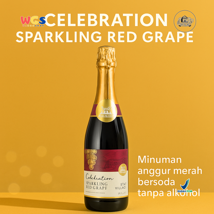Star Village Sparkling Red Grape 750ml – Minuman Anggur Merah Non Alkohol untuk Momen Spesial