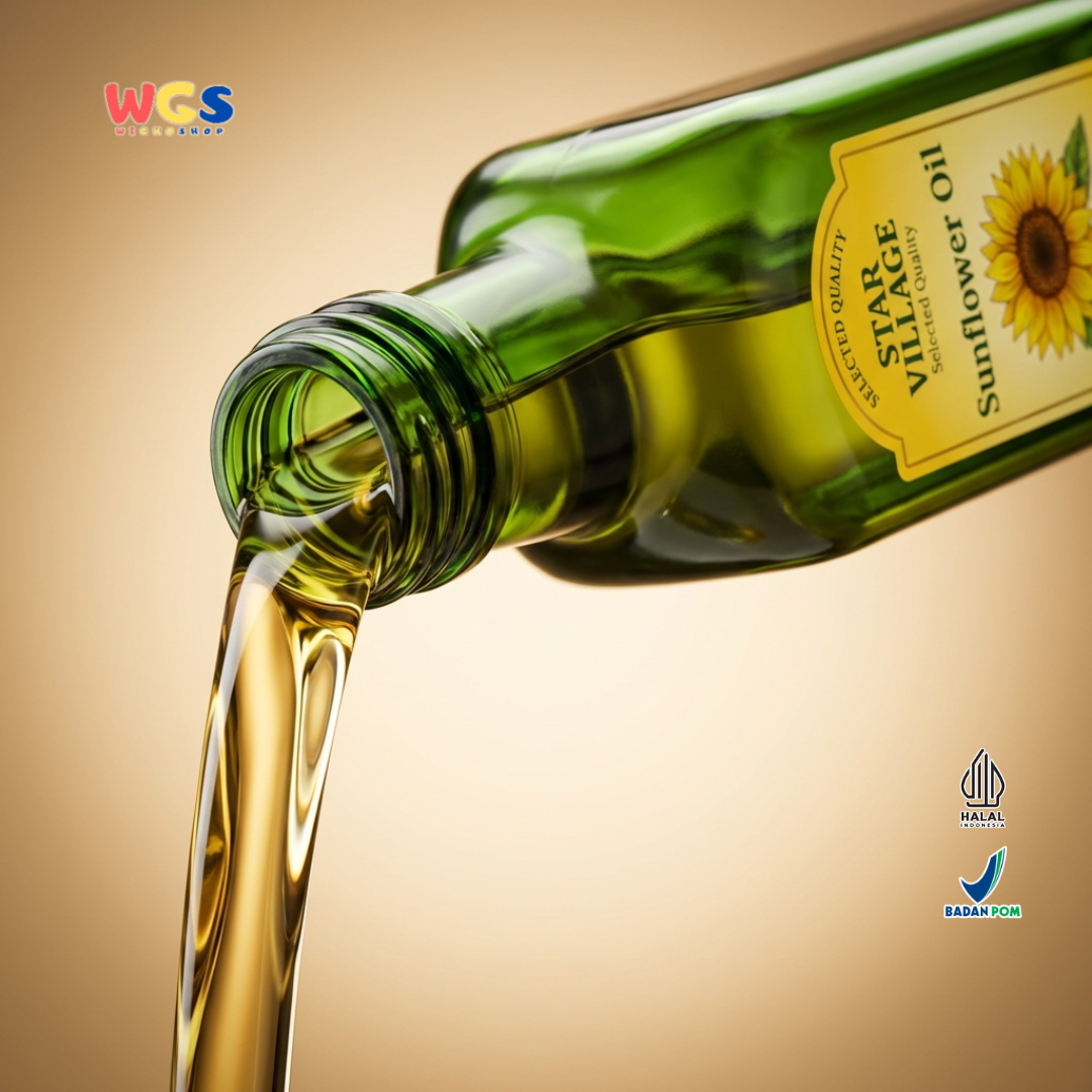Star Village Sunflower Oil 500ml - Minyak Biji Bunga Matahari Untuk Goreng dan Memanggang