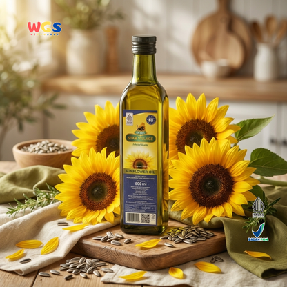 Star Village Sunflower Oil 500ml - Minyak Biji Bunga Matahari Untuk Goreng dan Memanggang