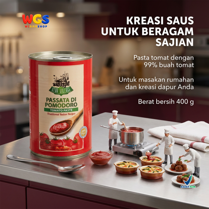 Star Village Tomato Paste 400g - Pasta Tomat Italia Passata di Pomodoro untuk Pasta & Pizza
