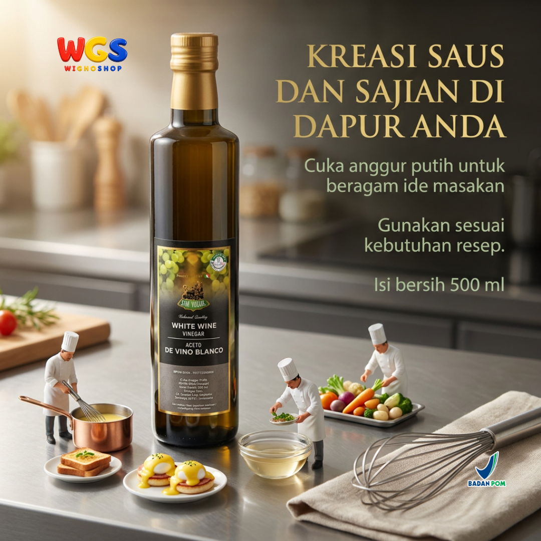 STAR VILLAGE White Wine Vinegar Aceto Di Vino Blanco 500ml - White Wine Vinegar