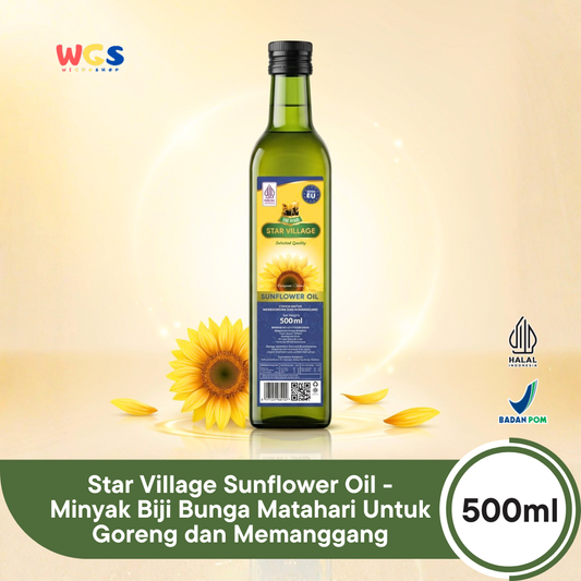 Star Village Sunflower Oil 500ml - Minyak Biji Bunga Matahari Untuk Goreng dan Memanggang