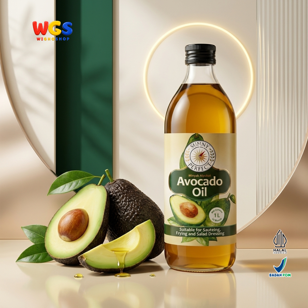 Sunny Perfect Minyak Alpukat 1L - Avocado Oil 100% Minyak Goreng untuk Tumis Sauteing Frying Salad Dressing