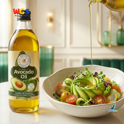 Sunny Perfect Minyak Alpukat 1L - Avocado Oil 100% Minyak Goreng untuk Tumis Sauteing Frying Salad Dressing