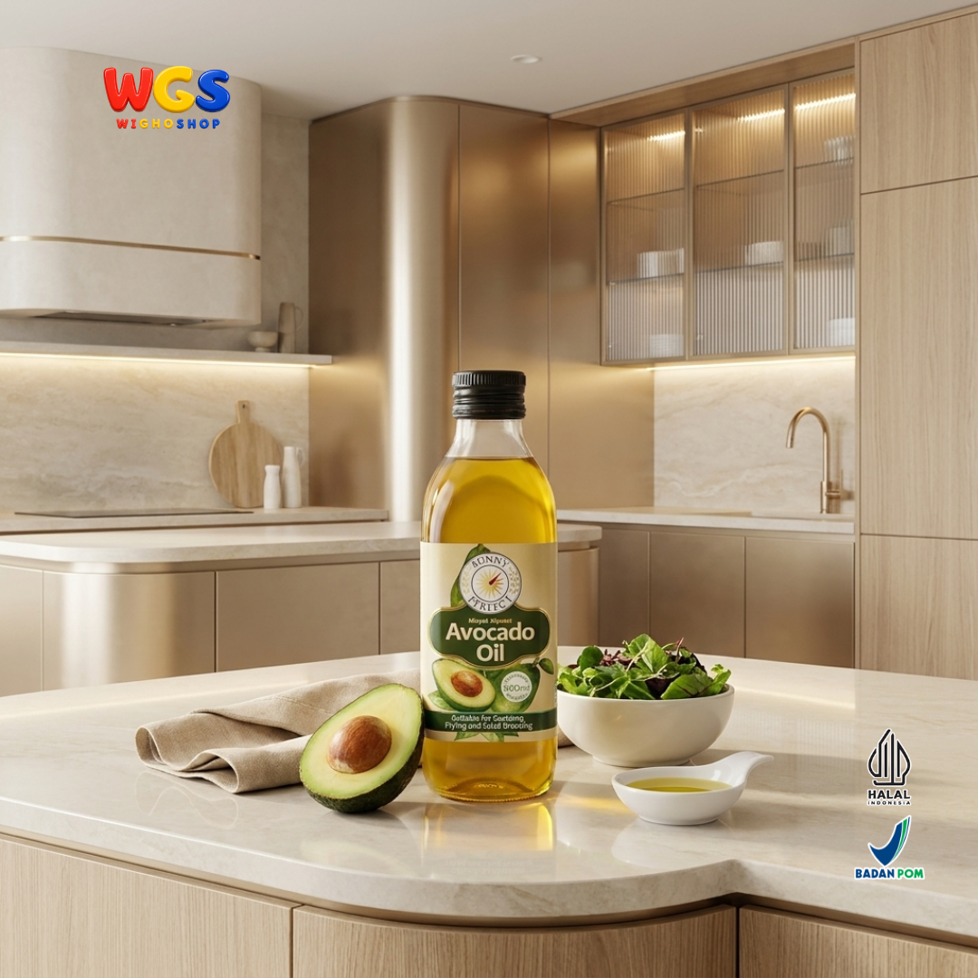 Sunny Perfect Minyak Alpukat Avocado Oil 500ml - 100% Avocado Oil Minyak Goreng Tumis Sauteing Salad Dressing