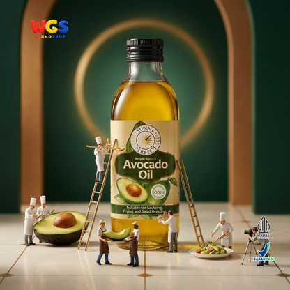 Sunny Perfect Minyak Alpukat Avocado Oil 500ml - 100% Avocado Oil Minyak Goreng Tumis Sauteing Salad Dressing