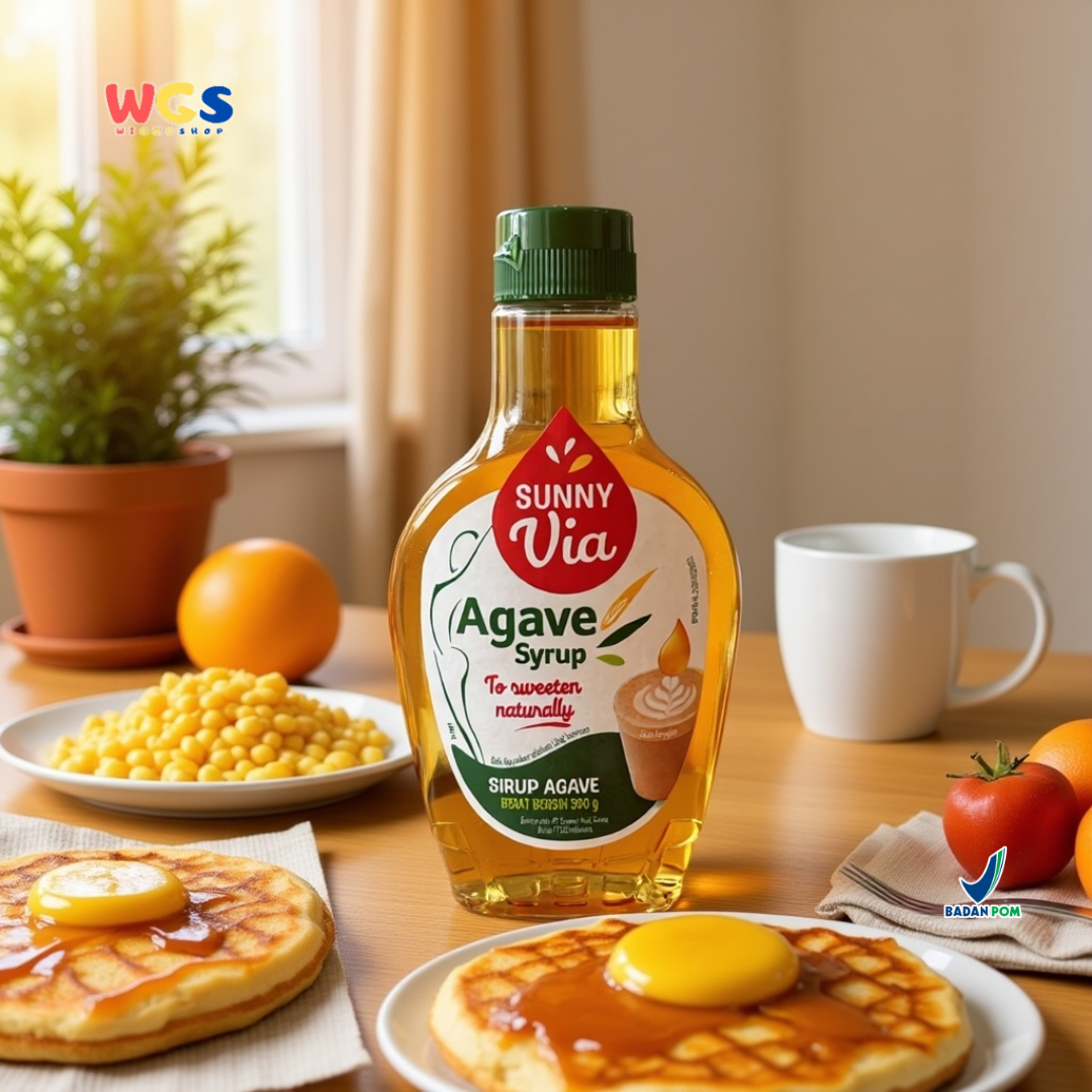 Sunny Via Agave Syrup 350g – Pemanis Alami Sehat dari 100% Sirup Agave Murni