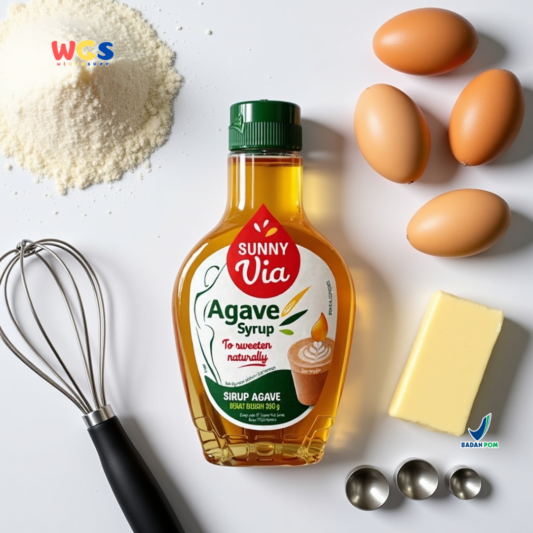 Sunny Via Agave Syrup 350g – Pemanis Alami Sehat dari 100% Sirup Agave Murni