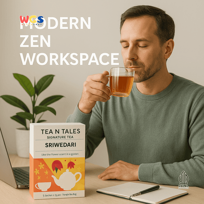 TEA N TALES Sriwedari Signature Tea 10g (5x2g) – Teh Hitam Floral dengan Aroma Mawar yang Elegan