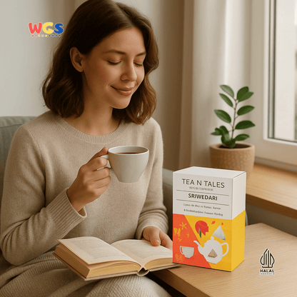 TEA N TALES Sriwedari Signature Tea 10g (5x2g) – Teh Hitam Floral dengan Aroma Mawar yang Elegan