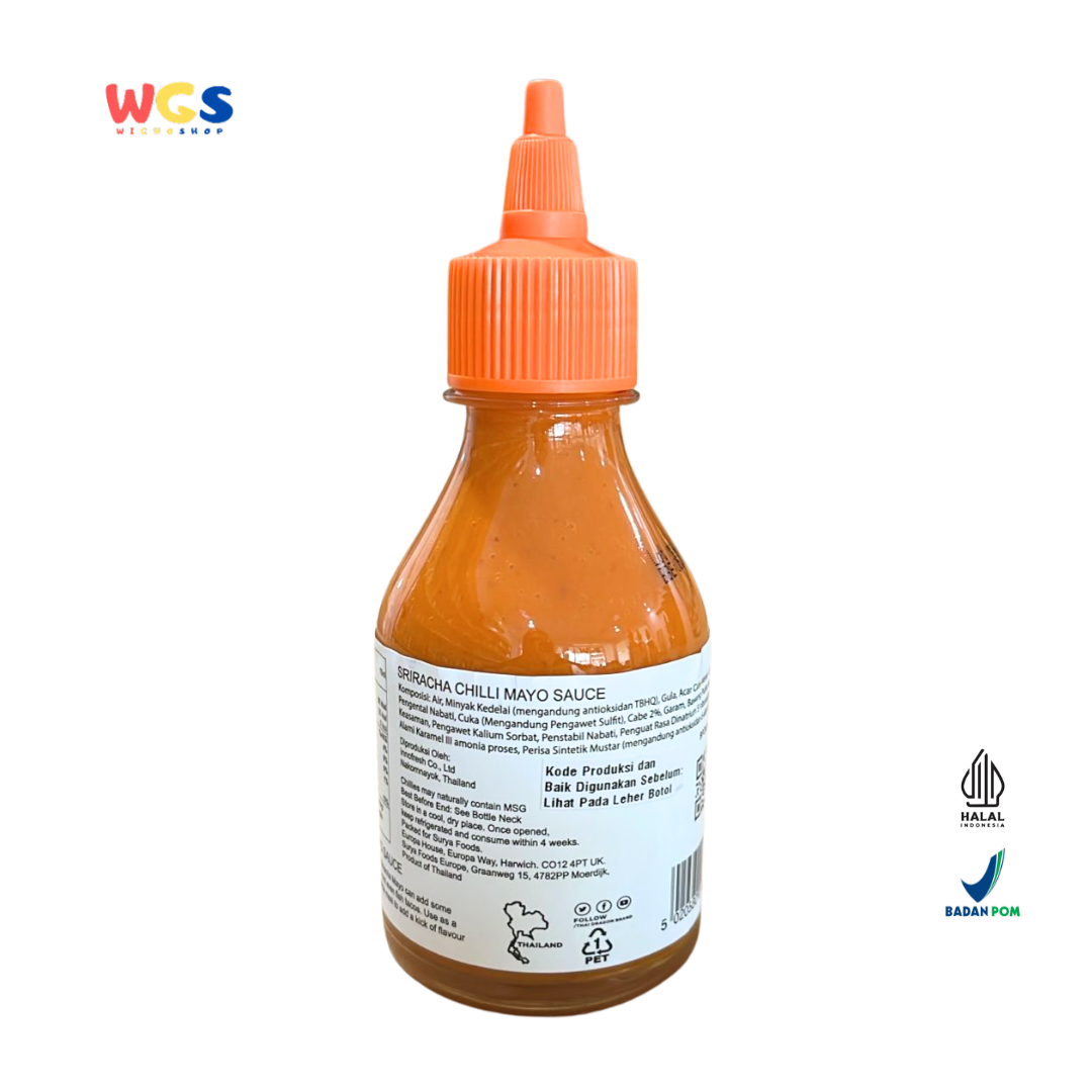 THAI DRAGON Sriracha Chilli Mayo Sauce 200ml | Saus Mayo Pedas Gurih Halal Khas Thailand