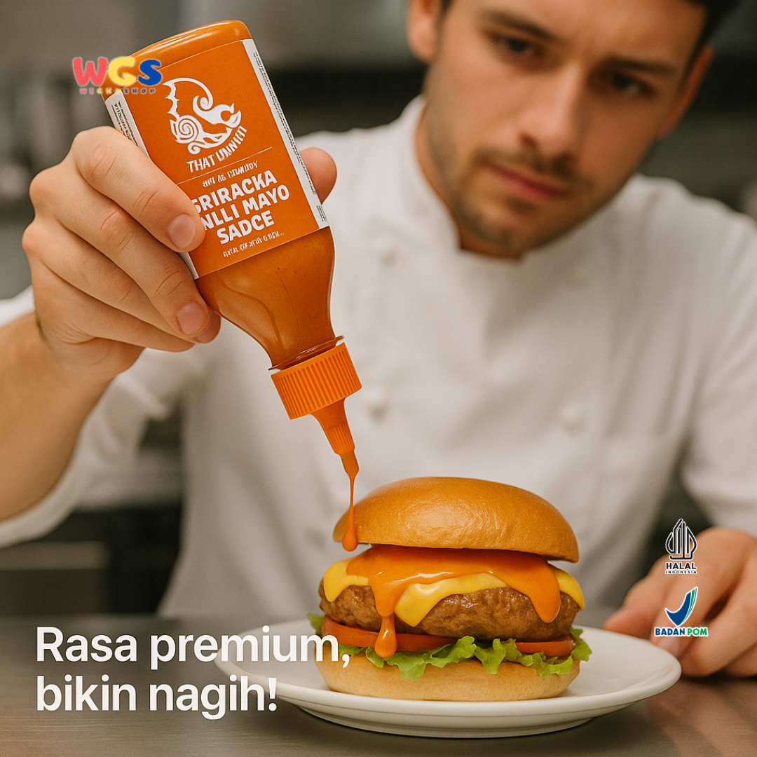 THAI DRAGON Sriracha Chilli Mayo Sauce 200ml | Saus Mayo Pedas Gurih Halal Khas Thailand