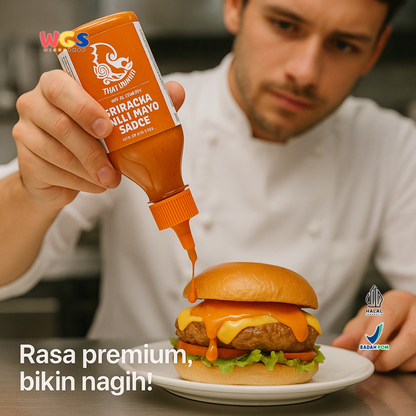 THAI DRAGON Sriracha Chilli Mayo Sauce 200ml | Saus Mayo Pedas Gurih Halal Khas Thailand