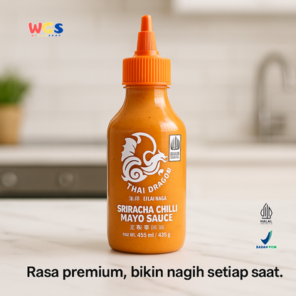 THAI DRAGON Sriracha Chilli Mayo Sauce 455ml | Saus Mayo Pedas Gurih Thailand Halal Premium