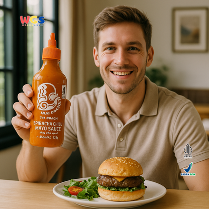THAI DRAGON Sriracha Chilli Mayo Sauce 455ml | Saus Mayo Pedas Gurih Thailand Halal Premium