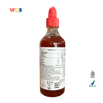 THAI DRAGON Sweet Chilli Sauce 455ml | Saus Cabai Manis Thailand Halal Serbaguna
