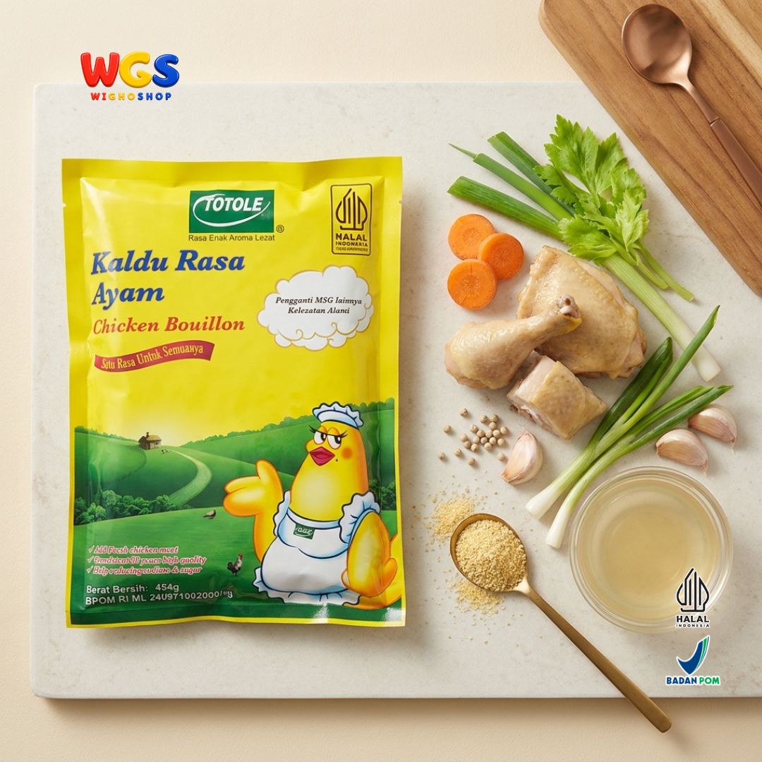 TOTOLE Kaldu Rasa Ayam 454g - Kaldu Ayam Bubuk Bumbu Penyedap Sup Tumisan Nasi Mi Gorengan Chicken Bouillon