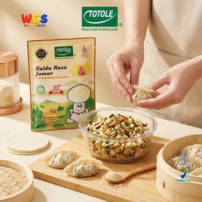 TOTOLE Kaldu Rasa Jamur 400g - Kaldu Jamur Vegan Bumbu Penyedap Sup Tumisan Nasi Mi Dimsum Granulated Mushroom Bouillon