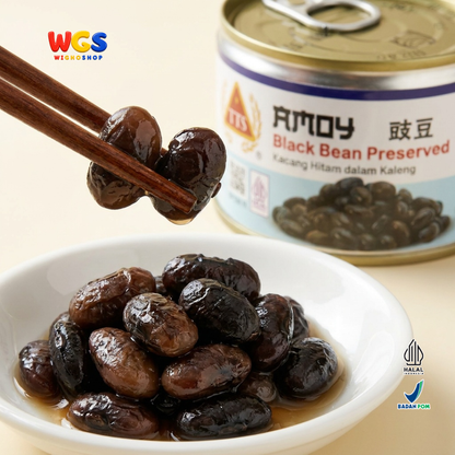 TTS Amoy Kacang Hitam dalam Kaleng 170g - Black Bean Preserved Bumbu Kecap Lauk Nasi Tumisan Daging Asia
