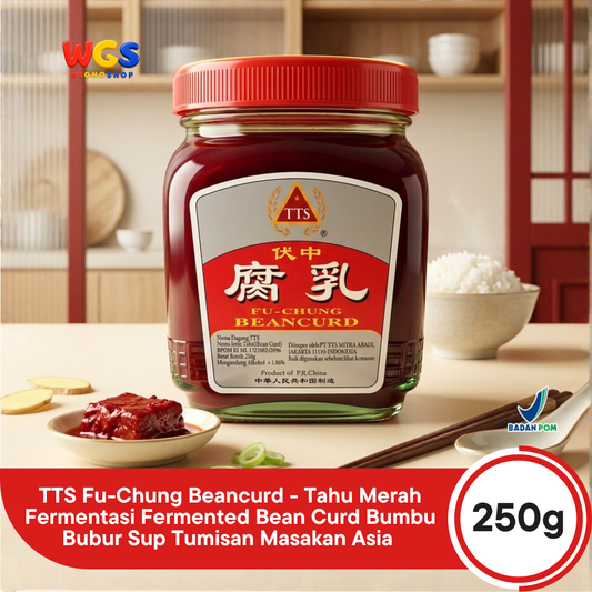 TTS Fu-Chung Beancurd 250g - Tahu Merah Fermentasi Fermented Bean Curd Bumbu Bubur Sup Tumisan Masakan Asia