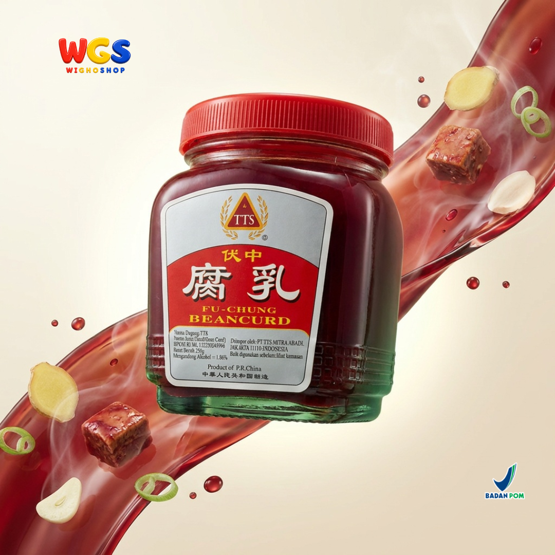 TTS Fu-Chung Beancurd 250g - Tahu Merah Fermentasi Fermented Bean Curd Bumbu Bubur Sup Tumisan Masakan Asia