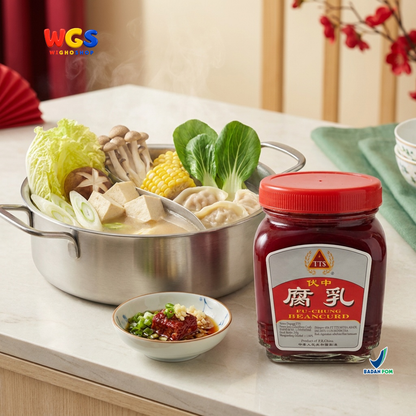 TTS Fu-Chung Beancurd 250g - Tahu Merah Fermentasi Fermented Bean Curd Bumbu Bubur Sup Tumisan Masakan Asia
