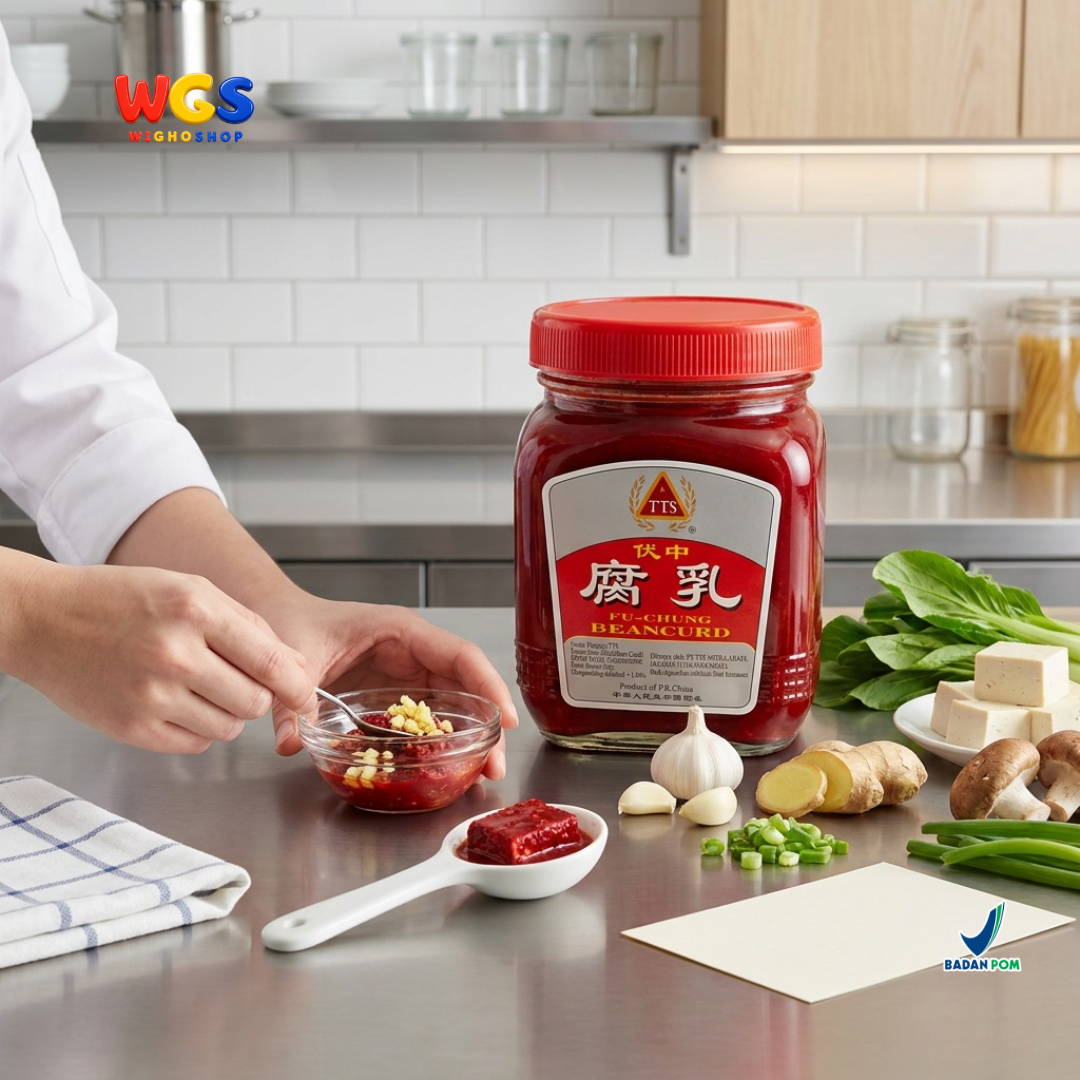 TTS Fu-Chung Beancurd 250g - Tahu Merah Fermentasi Fermented Bean Curd Bumbu Bubur Sup Tumisan Masakan Asia