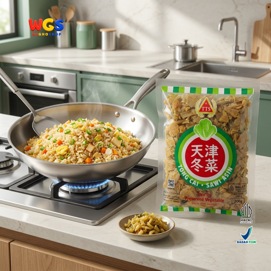 TTS Tong Cai Sawi Asin 250g - Dong Cai Tongcai Tianjin Preserved Vegetable Sawi Putih Asin Bumbu Sup Bubur