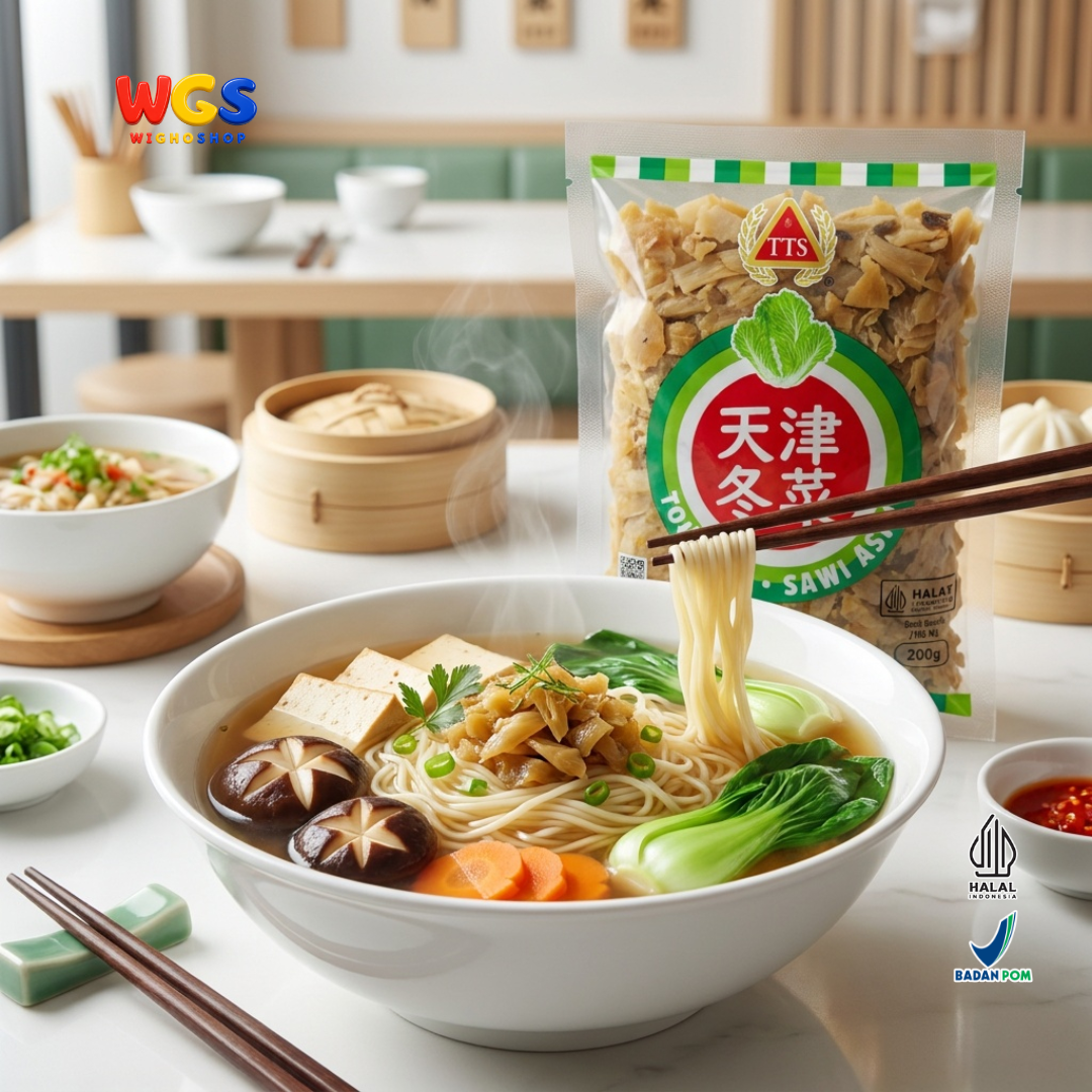TTS Tong Cai Sawi Asin 250g - Dong Cai Tongcai Tianjin Preserved Vegetable Sawi Putih Asin Bumbu Sup Bubur