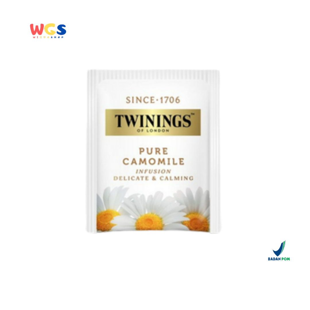 TWININGS Pure Camomile Tea Bag 25s (25g) – Teh Chamomile Murni, Menenangkan dan Aromatik