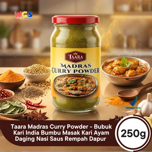 Taara Madras Curry Powder 250g - Bubuk Kari India Bumbu Masak Kari Ayam Daging Nasi Saus Rempah Dapur