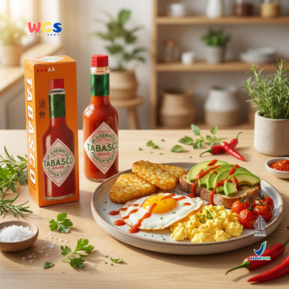 Tabasco Original Red Pepper Sauce 150ml - Saus Cabe Pedas Halal untuk Pizza & Masakan