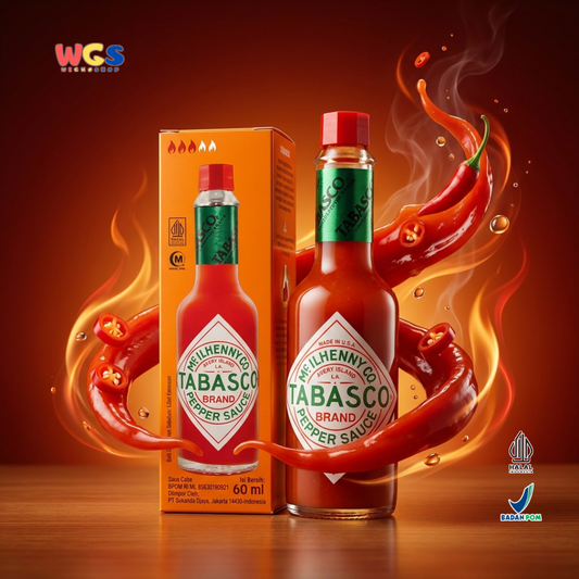 Tabasco Original Red Pepper Sauce 60ml - Saus Cabe Pedas Halal untuk Pizza & Masakan