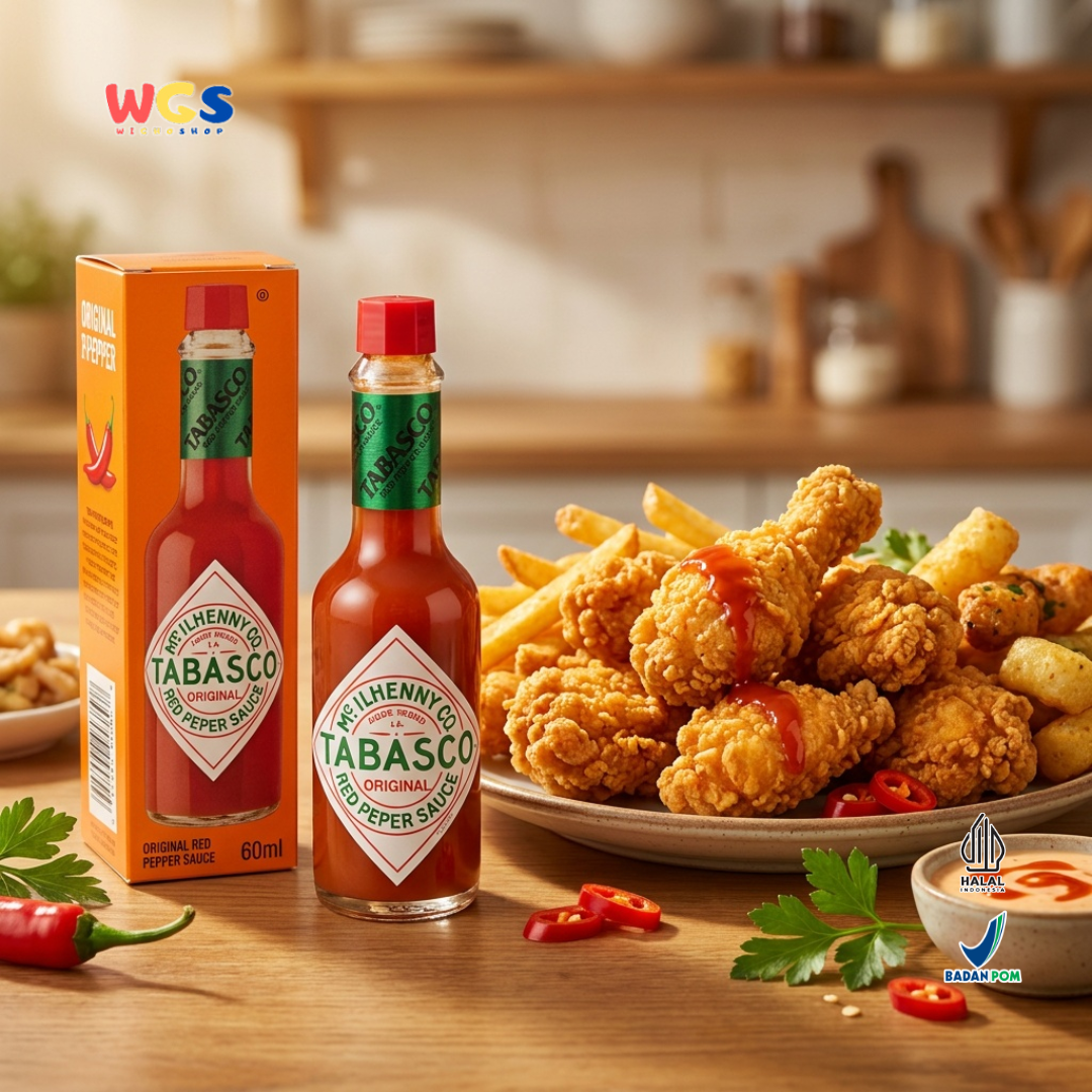 Tabasco Original Red Pepper Sauce 60ml - Classic Hot American Chili Sauce