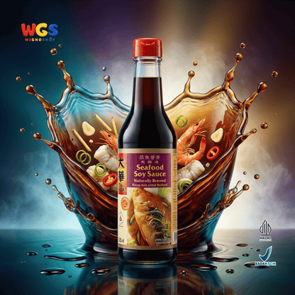 Tai Hua Seafood Soy Sauce 305ml - Kecap Asin Seafood Naturally Brewed untuk Ikan Kukus Udang Cumi Kepiting
