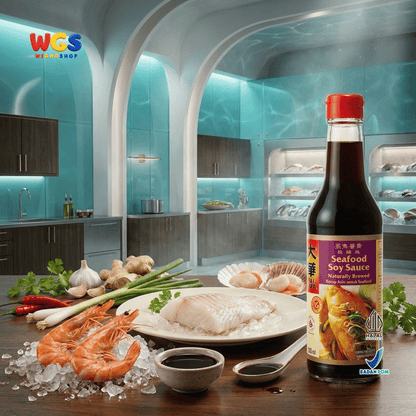Tai Hua Seafood Soy Sauce 305ml - Kecap Asin Seafood Naturally Brewed untuk Ikan Kukus Udang Cumi Kepiting