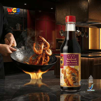 Tai Hua Seafood Soy Sauce 305ml - Kecap Asin Seafood Naturally Brewed untuk Ikan Kukus Udang Cumi Kepiting