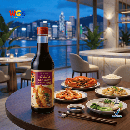 Tai Hua Seafood Soy Sauce 305ml - Kecap Asin Seafood Naturally Brewed untuk Ikan Kukus Udang Cumi Kepiting