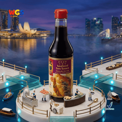 Tai Hua Seafood Soy Sauce 305ml - Kecap Asin Seafood Naturally Brewed untuk Ikan Kukus Udang Cumi Kepiting